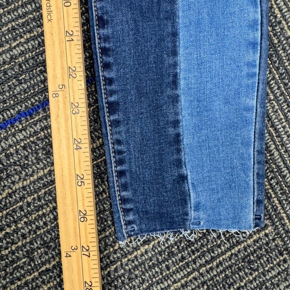 Pacsun High Rise Ankle Jeggings Double Wash Two‎ Tone Denim Womens Size 25 - Picture 8 of 9